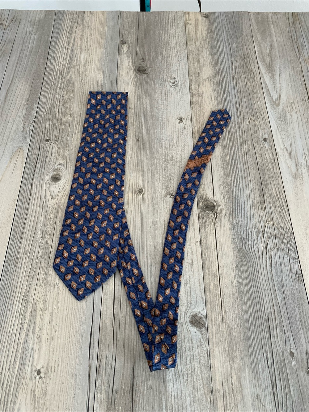 JOSEPH ABBOUD Men's Silk Geometric Necktie Aspirational Made In Italy